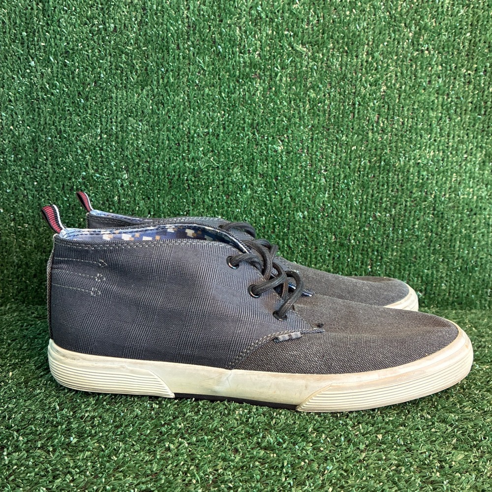 Ben Sherman Bristol Canvas Chukka Casual Mod Hipster Sneakers Boots Grey Mens 10